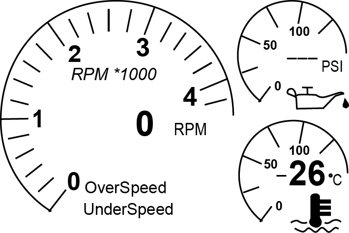 A picture of the k17 display screen